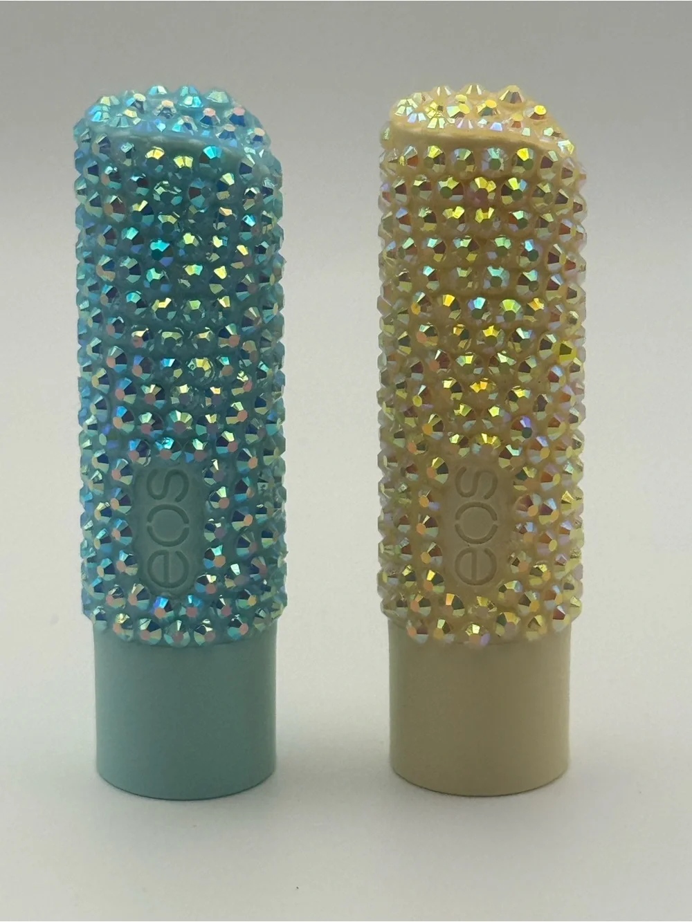 eos Lip Balm Duo in Blue and Cream Crystal Covers